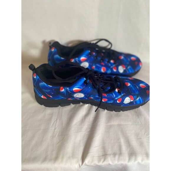 Men's Blue Pepsi Sneaker Size 46EU Men's US 13 - Picture 2 of 7